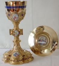 Antique French Gothic Chalice